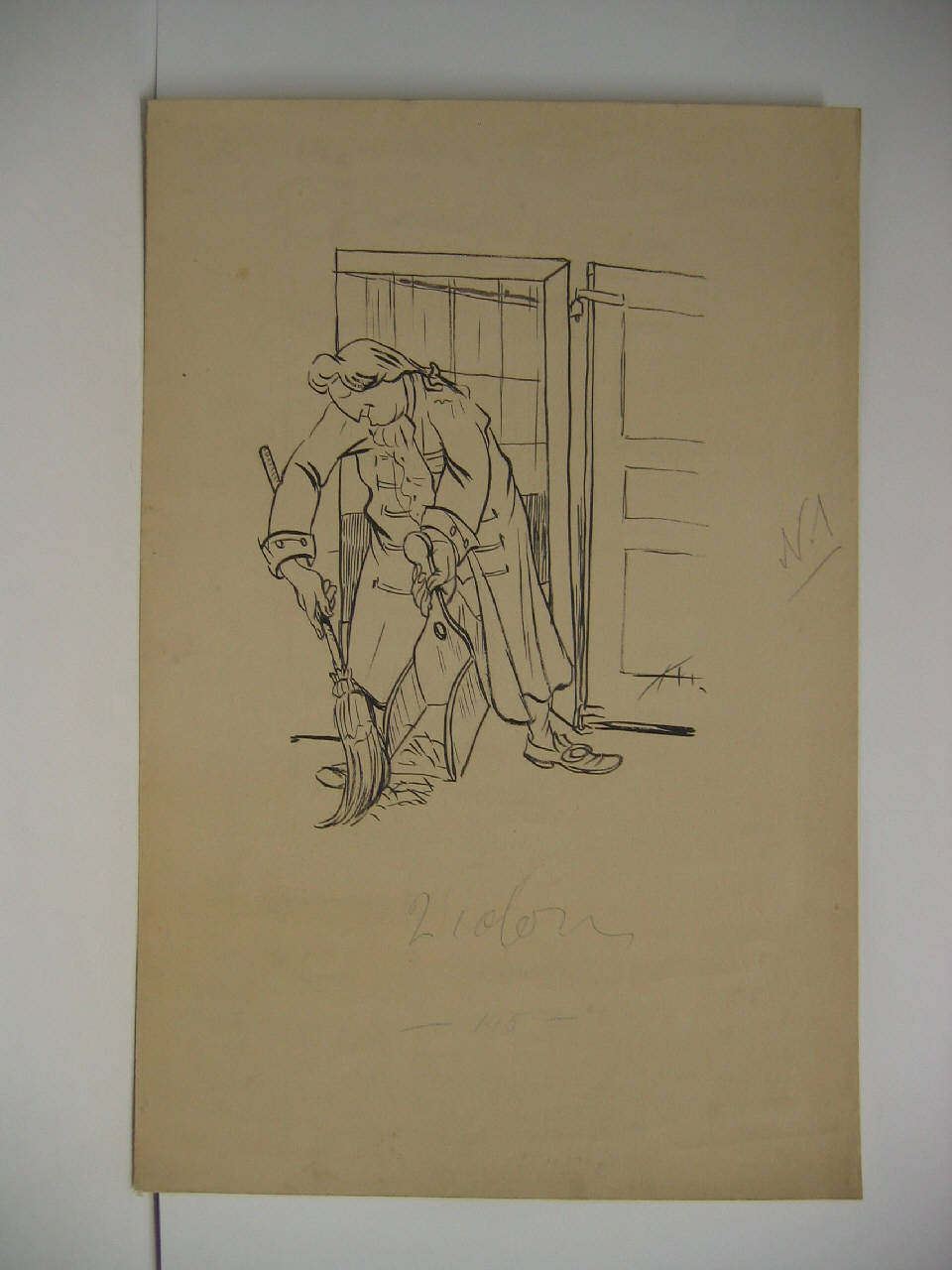 L'INAUGURAZIONE DELL'ANNO GIURIDICO NEL PALAZZO DEL TRIBUNALE. (disegno) di Mazza, Aldo (1907/01/13 - )