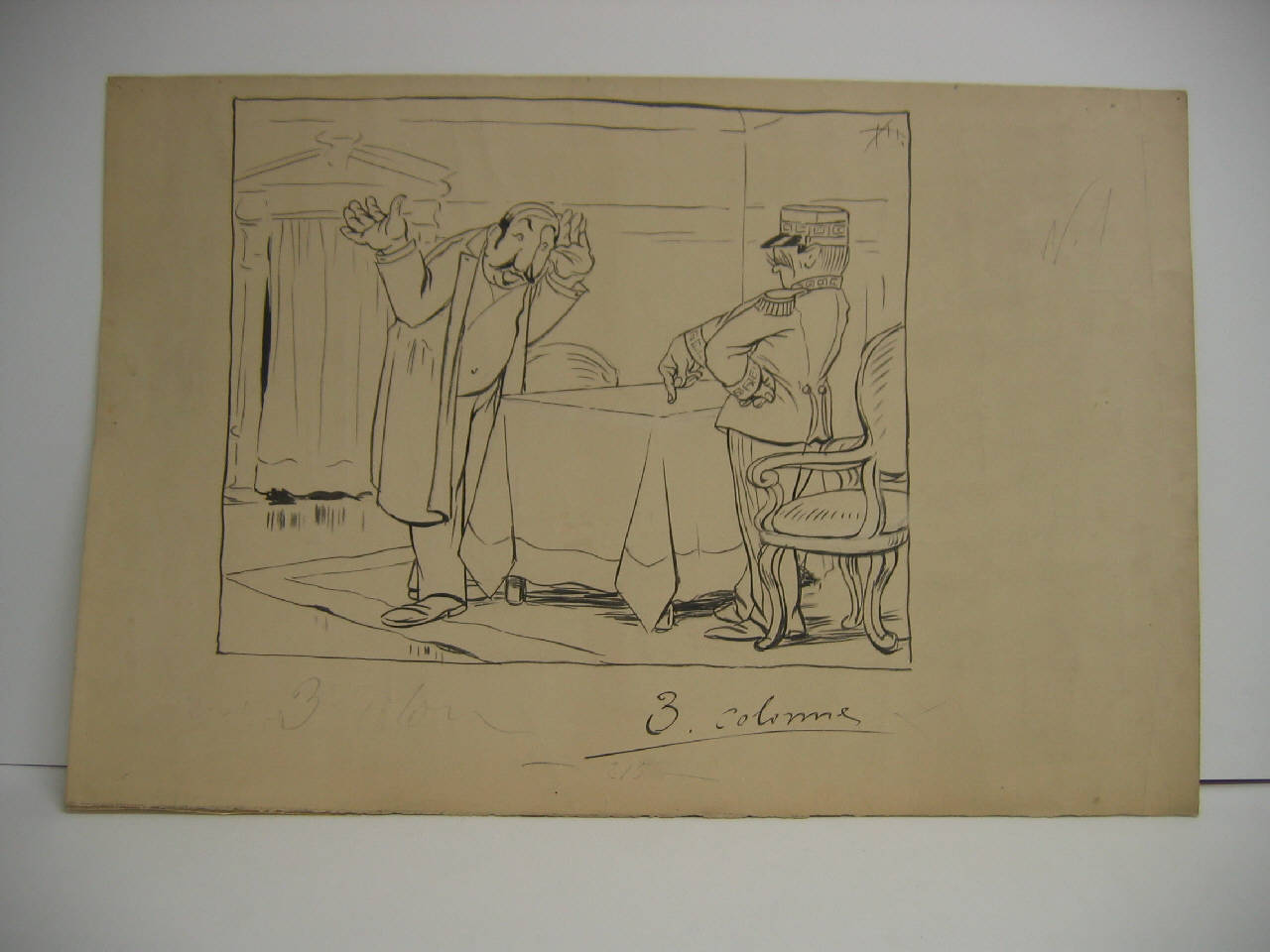 UNA PAGINA DI STORIA CON FIRMA SOCIALISTA. (disegno) di Mazza, Aldo (1907/06/23 - )