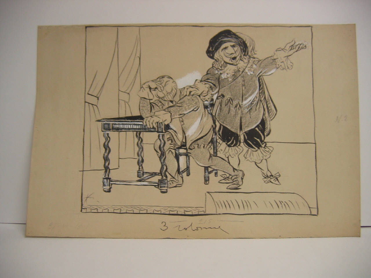 Teatro al Marino - IL TRAVIATO - (Finale dell'atto II). (disegno) di Mazza, Aldo (1908/06/28 - )