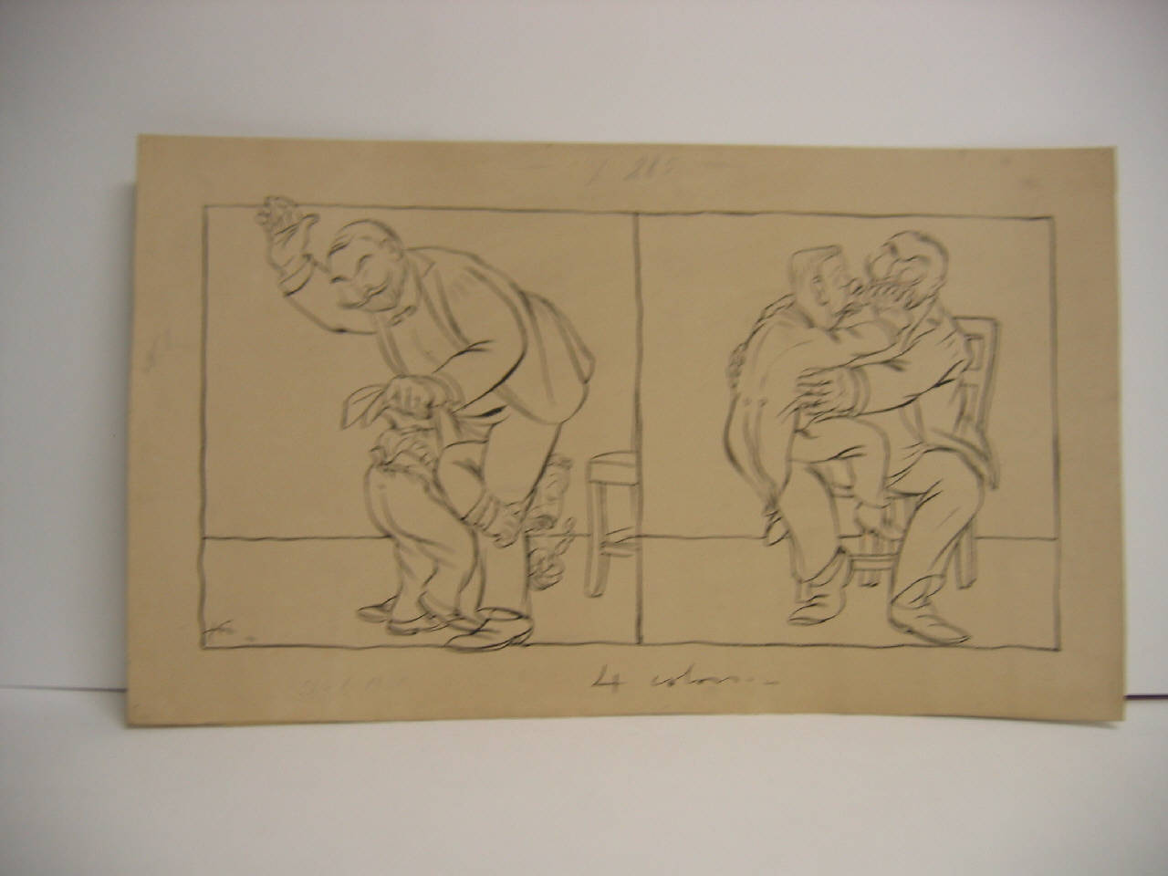 MANFREDINI A ROMUSSI. (disegno) di Mazza, Aldo (1908/06/28 - )