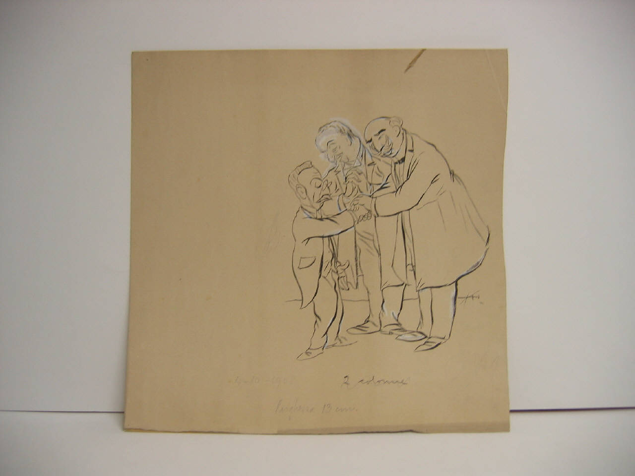 L'EPILOGO DELLA MARATONA AL LIRICO. (disegno) di Mazza, Aldo (1908/10/04 - )