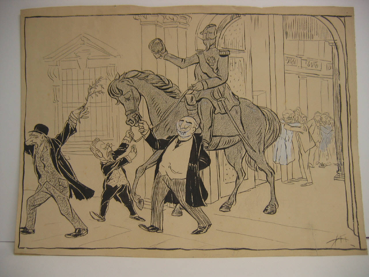 IL SOGNO DI UNA GIORNATA D'AUTUNNO. (disegno) di Mazza, Aldo (1908/10/25 - )