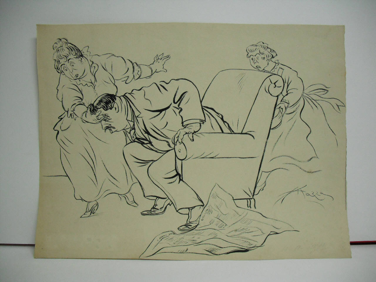 NOTIZIE DI MONTECITORIO - censura. (disegno) di Mazza, Aldo (1917/11/11 - )