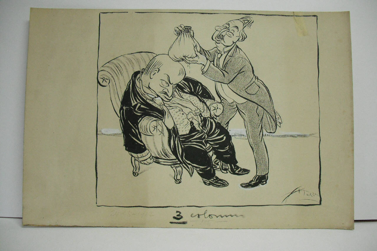 IL NOSTRO CANDIDATO AD ALESSANDRIA. (disegno) di Mazza, Aldo (1912/03/24 - )