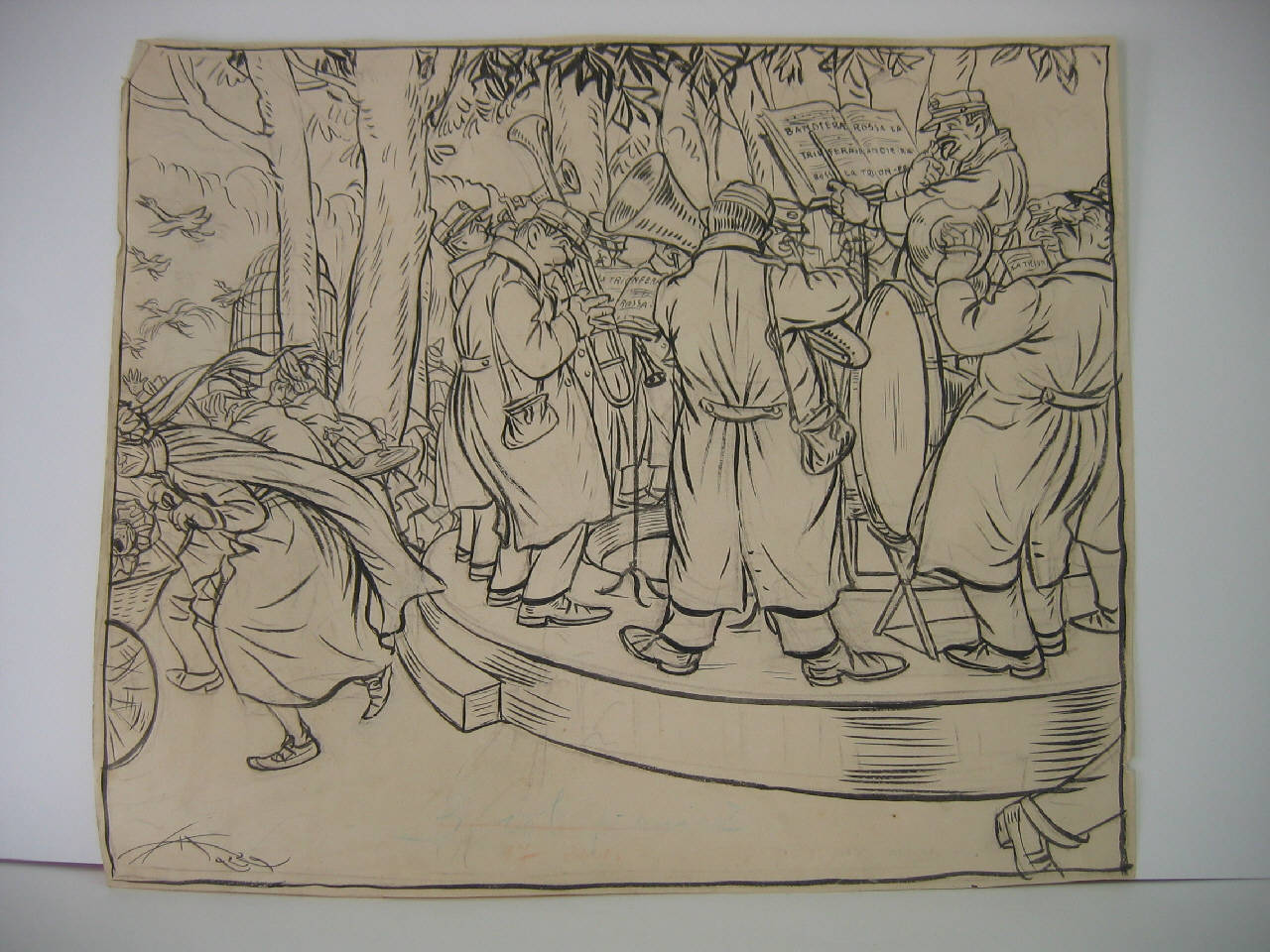 NIENTE PAURA. (disegno) di Mazza, Aldo (1922/01/08 - )