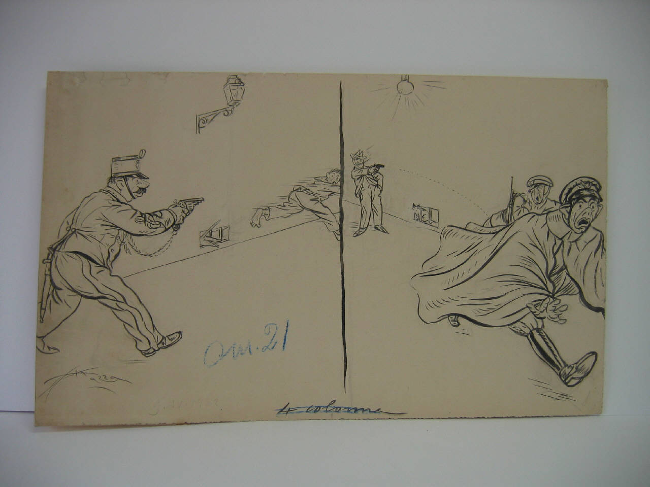 L'EVOLUZIONE DELLA P.S. (disegno) di Mazza, Aldo (1922/04/09 - )