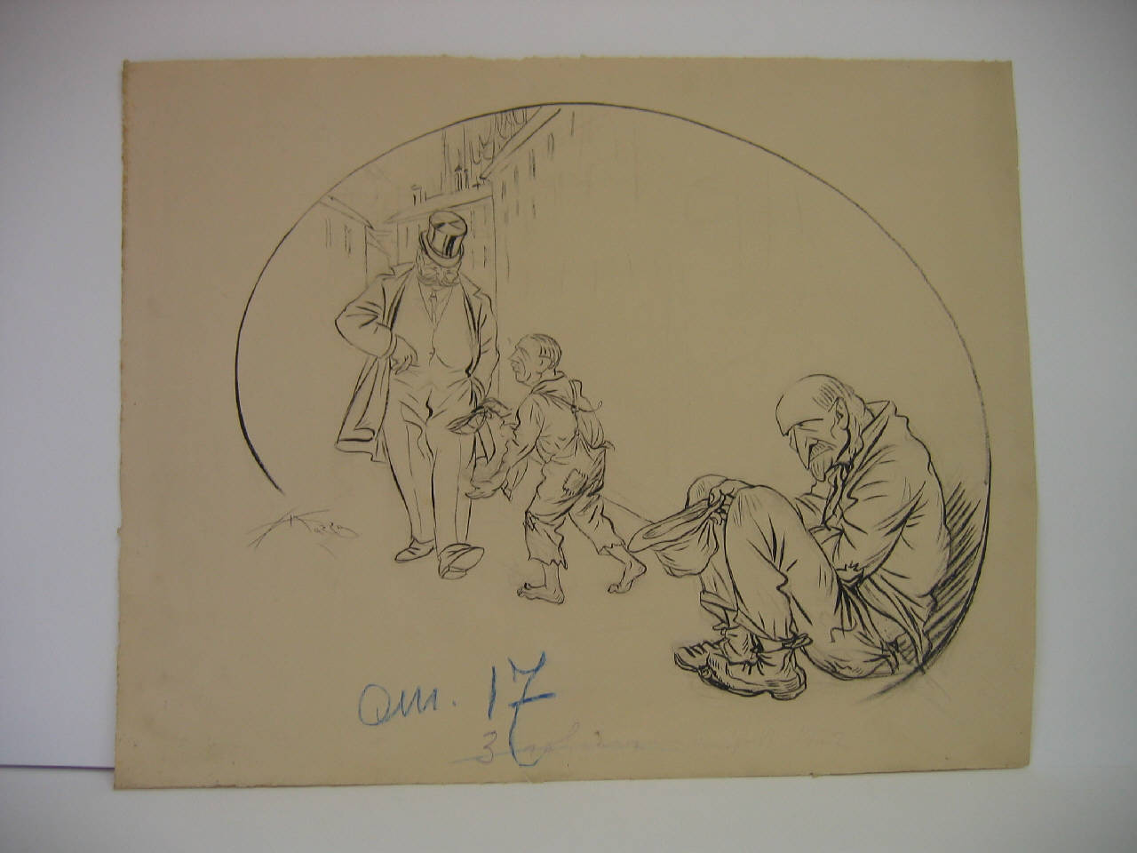 I PRESTITI A SPIZZICO AL COMUNE DI MILANO. (disegno) di Mazza, Aldo (1922/06/04 - )