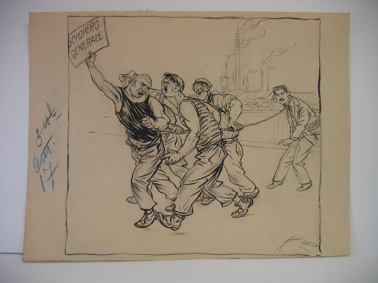 L'ORGANIZZATORE. (disegno) di Mazza, Aldo (1922/06/25 - )