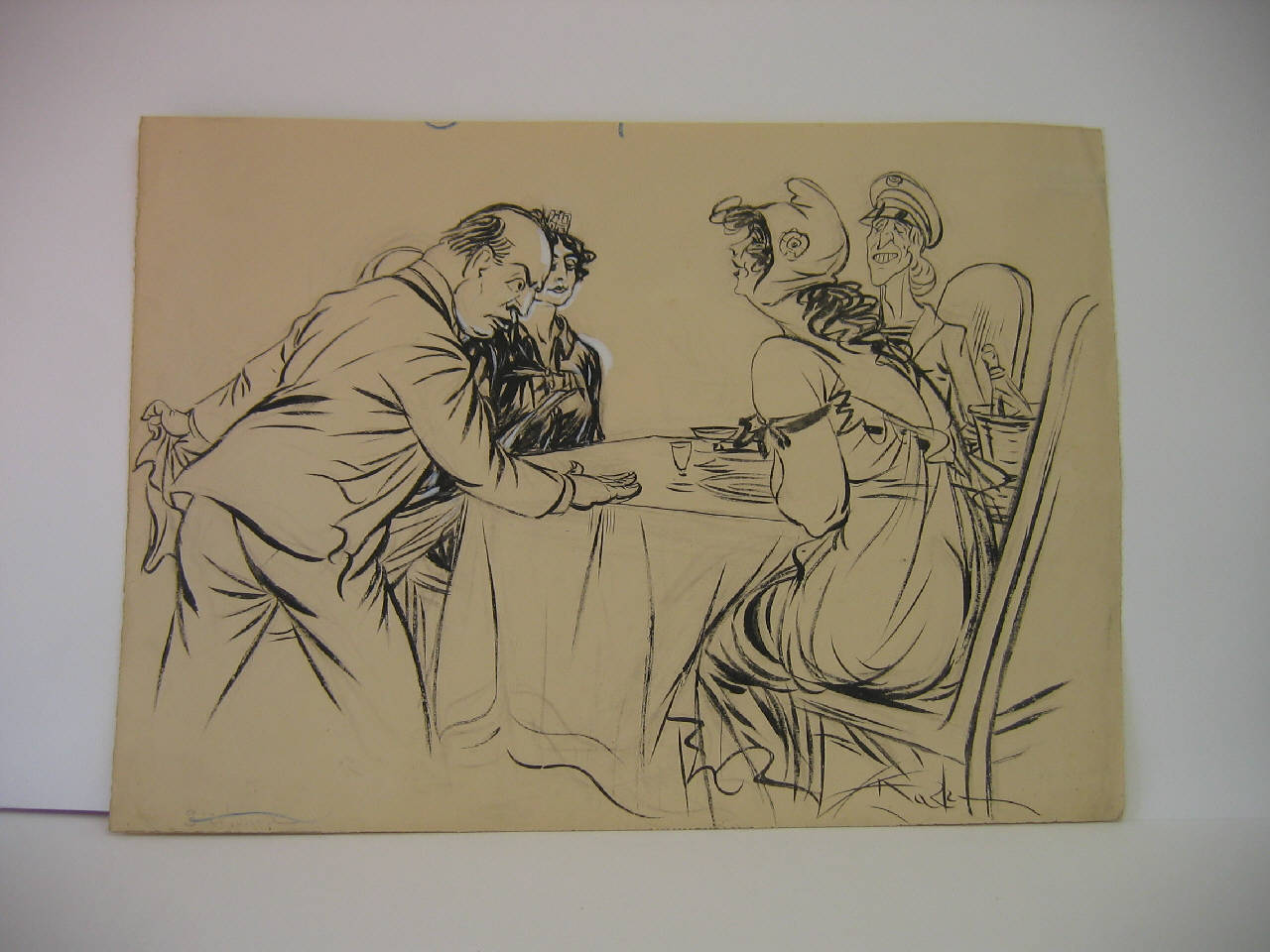 "ALLA MENSA DEI POPOLI ASSISA". (disegno) di Mazza, Aldo (1922/11/26 - )