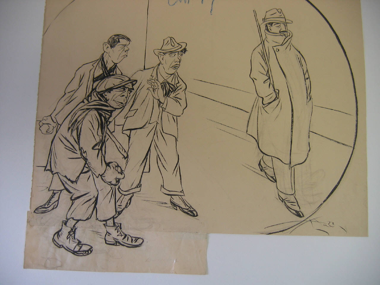 LE ELEZIONI ovvero IL BLOCCO E I TRE SOVVERSIVISMI. (disegno) di Mazza, Aldo (1922/12/10 - )