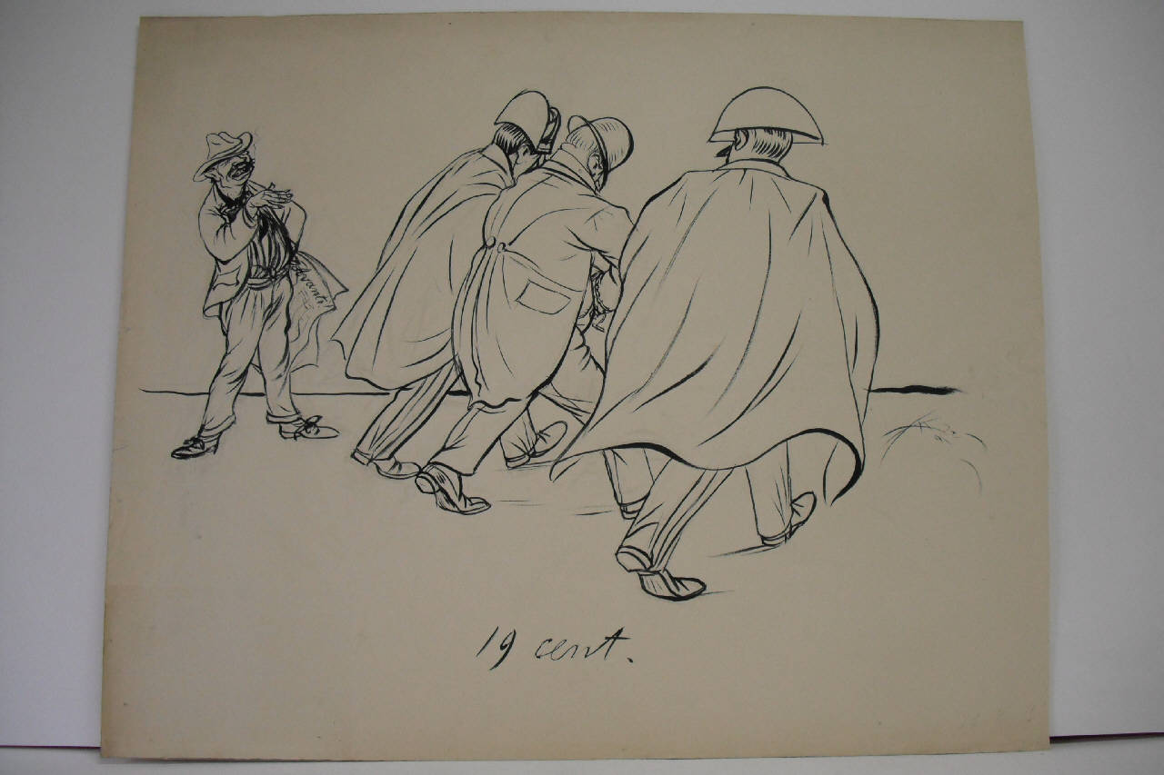 I NUOVI SCANDALI. (disegno) di Mazza, Aldo (1918/05/12 - )