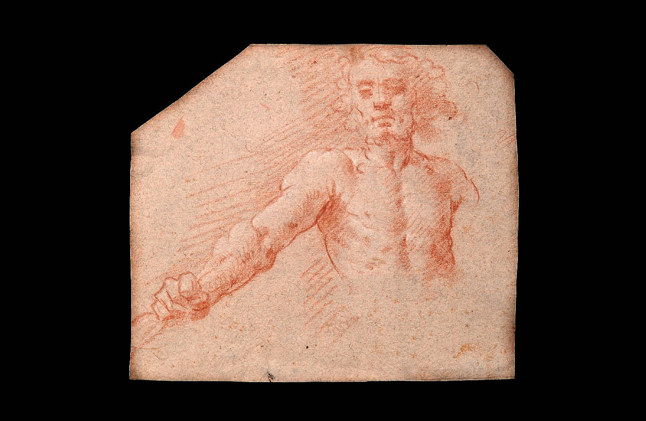 Busto maschile (disegno) di Barbelli, Gian Giacomo (sec. XVII)