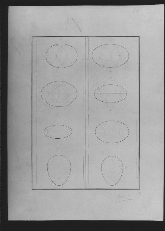 STUDIO DI ELEMENTI GEOMETRICI (disegno) di Clerici Raffaele (n. 18) ? (ultimo quarto sec. XIX)