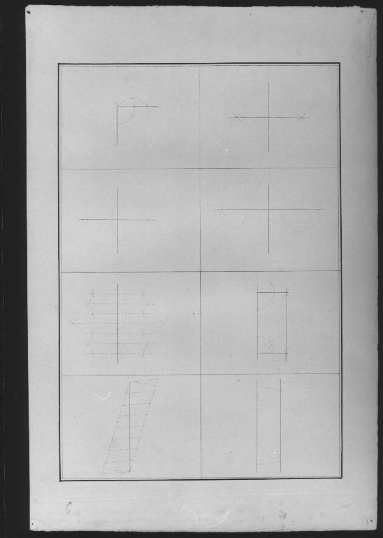 STUDIO DI ELEMENTI GEOMETRICI (disegno) (ultimo quarto sec. XIX)