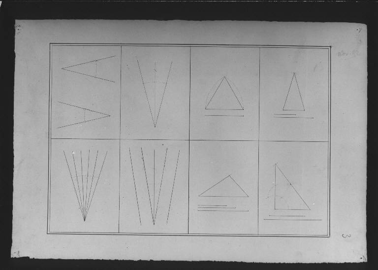 STUDIO DI ELEMENTI GEOMETRICI (disegno) (ultimo quarto sec. XIX)