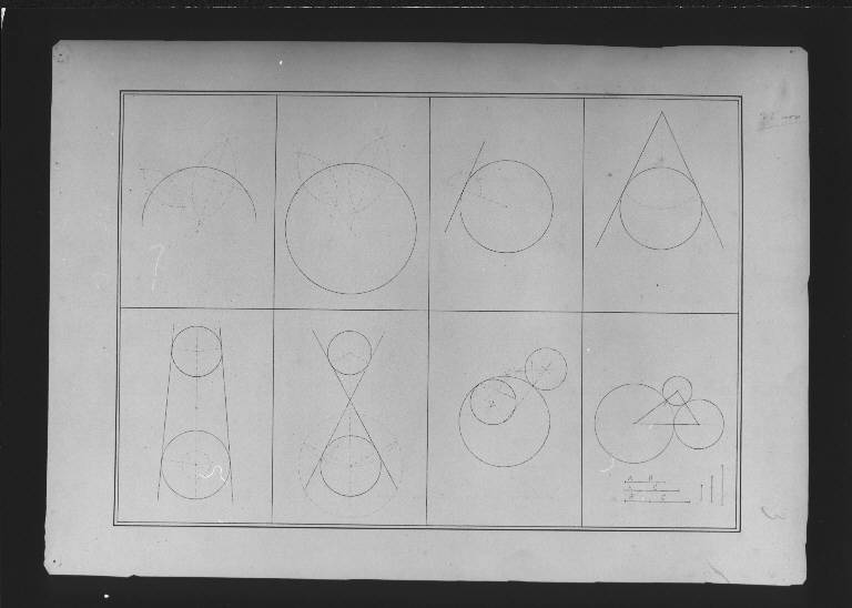 STUDIO DI ELEMENTI GEOMETRICI (disegno) (ultimo quarto sec. XIX)