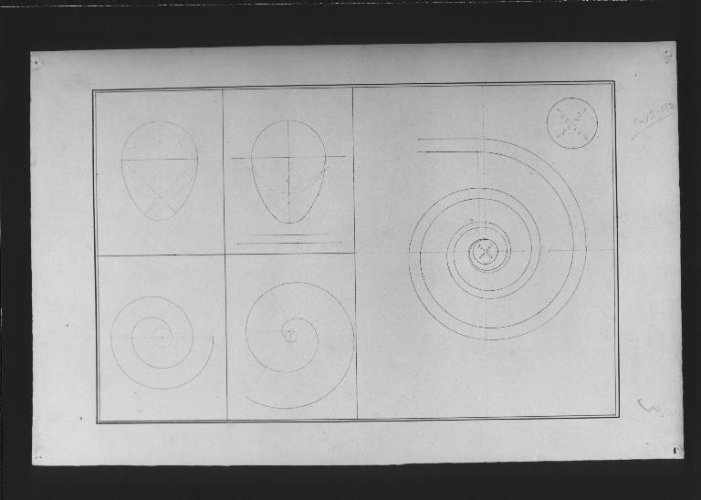 STUDIO DI ELEMENTI GEOMETRICI (disegno) (ultimo quarto sec. XIX)