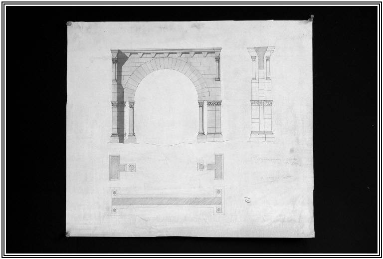 STUDIO DI ARCHITETTURA (disegno) di Bernasconi Battista fu Giacomo (fine sec. XIX)