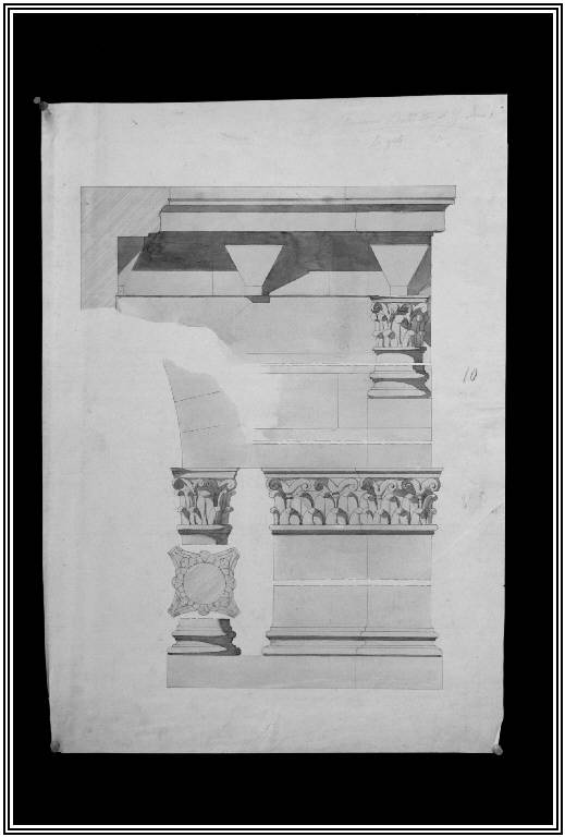 STUDIO DI ORNATO (disegno) di Bernasconi Battista fu Giacomo (fine sec. XIX)