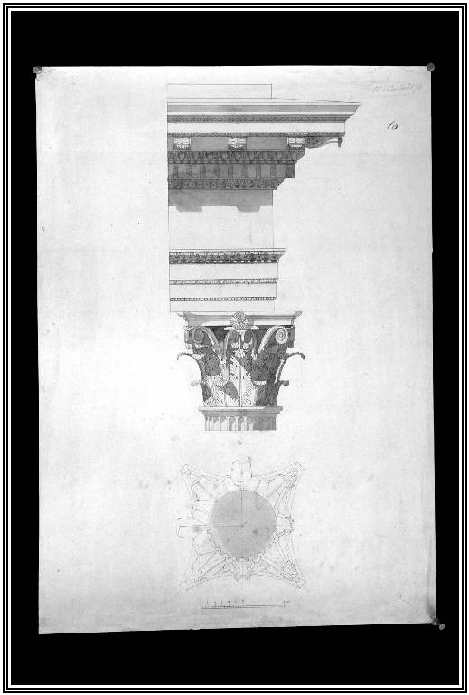 STUDIO DI ORNATO (disegno) di Bernasconi Battista fu Giacomo (fine sec. XIX)