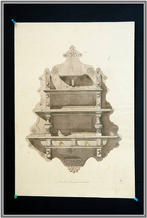 STUDIO DI ORNATO (disegno) di Bernasconi, Carlo (fine sec. XIX)