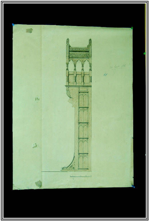 STUDIO DI ORNATO (disegno) di Bernasconi, Carlo (fine sec. XIX)