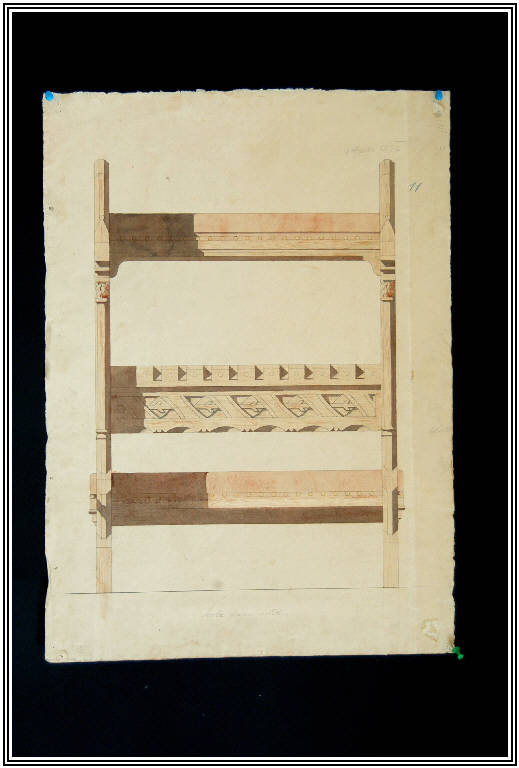 STUDIO DI ORNATO (disegno) di Bernasconi, Carlo (fine sec. XIX)