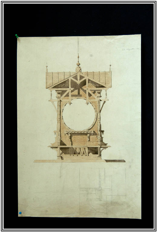 STUDIO DI ARCHITETTURA (disegno) di Bernasconi, Carlo (?) (fine sec. XIX)