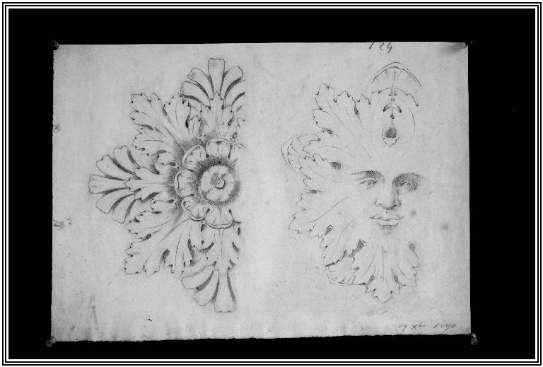 STUDIO DI ORNATO (disegno) di Rizzi Martino fu Giovanni (fine sec. XIX)