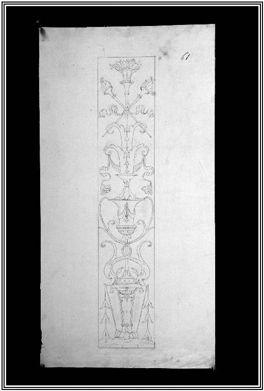 STUDIO DI ORNATO (disegno) di Gariboldi Gaetano (fine sec. XIX)