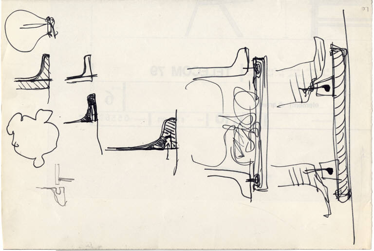 lampada da tavolo Gibigiana (disegno) di Castiglioni, Achille (ultimo quarto sec. XX)