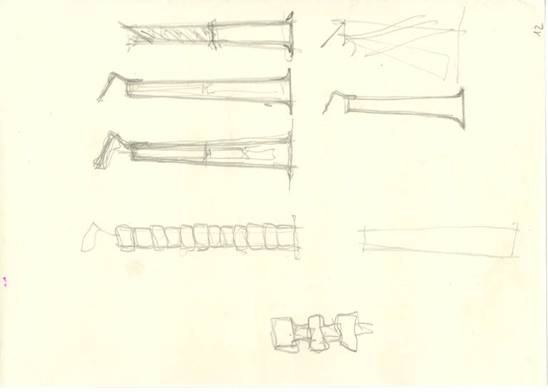 lampada da tavolo Gibigiana (disegno) di Castiglioni, Achille (ultimo quarto sec. XX)
