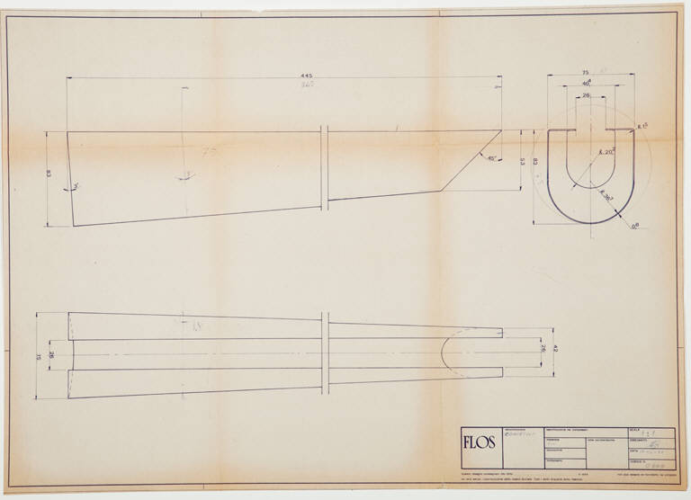 lampada da tavolo Gibigiana (disegno) di Flos (ultimo quarto sec. XX)