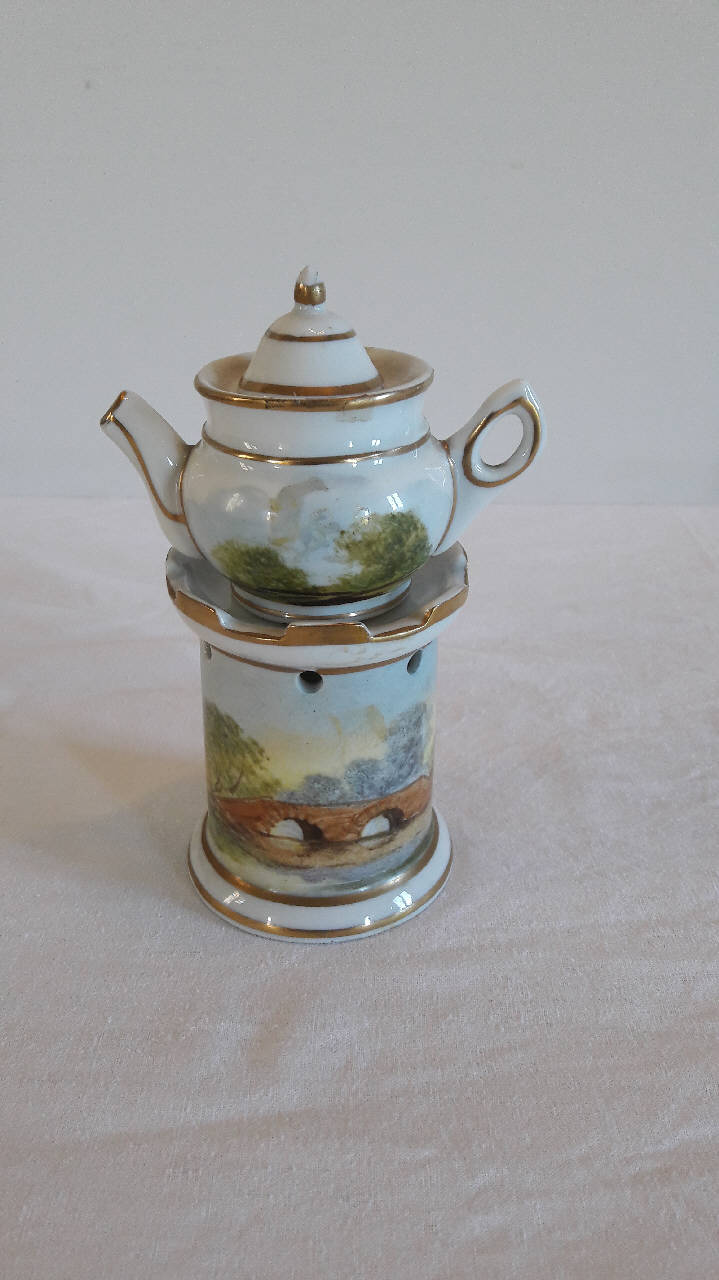 veilleuse (veilleuse) - manifattura europea (secc. XIX/ XX)