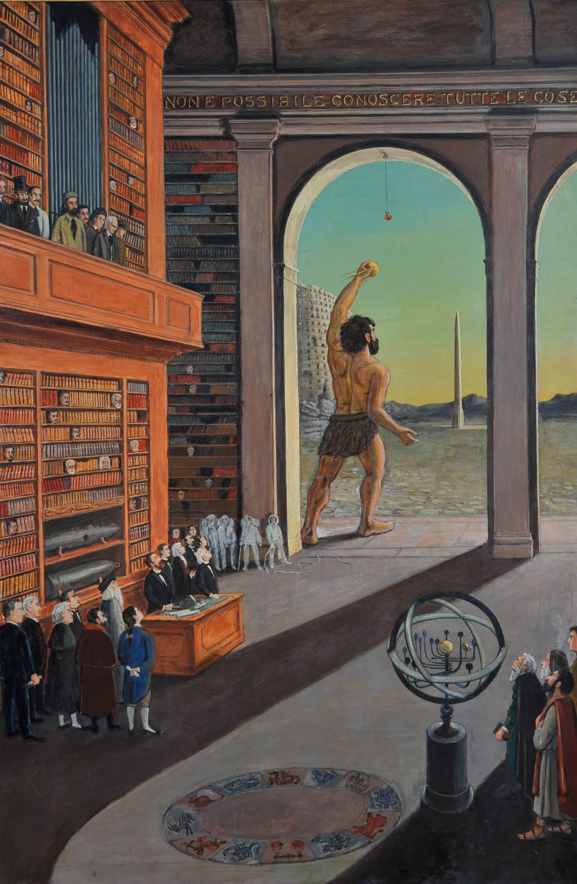 La scienza, Allegoria della scienza (dipinto) di Usellini, Gianfilippo (seconda metà sec. XX)