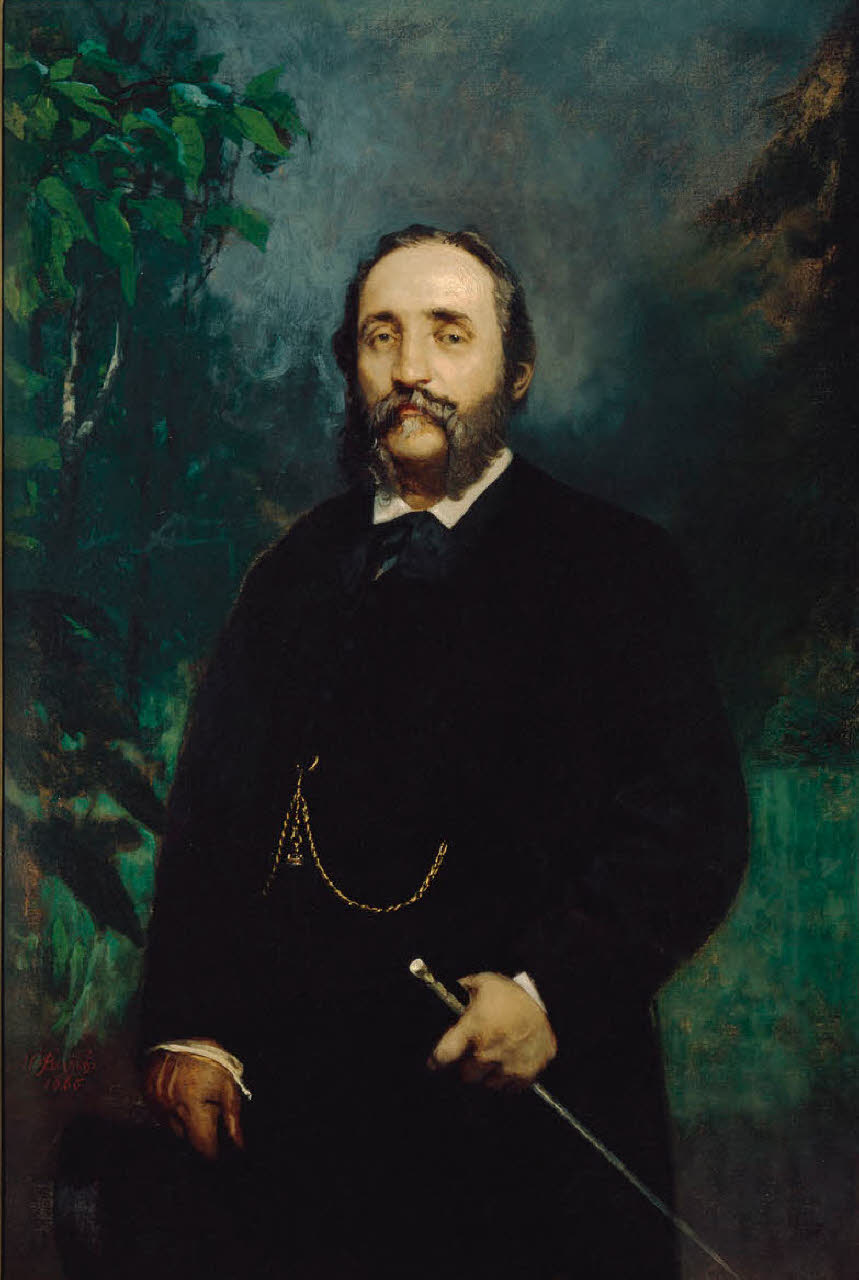 Ritratto di Luigi Ponti, Ritratto d'uomo (dipinto) di Bianchi, Mosè (seconda metà sec. XIX)