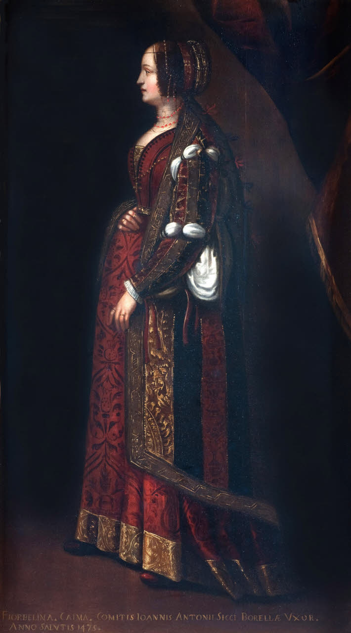 Ritratto postumo di Fiorbellina Caimi, Ritratto di donna (dipinto) di Pittore lombardo (prima metà sec. XVII)