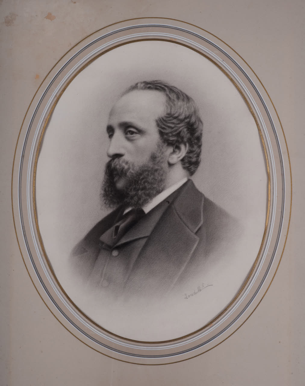 Ritratto di Luigi Ponti, Ritratto d'uomo (dipinto) di Lacedelli, E. (seconda metà sec. XIX)