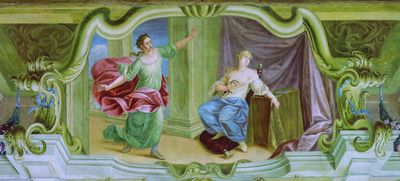 Il suicidio di Cleopatra, Il suicidio di Cleopatra (dipinto) di Anonimo - barocchetto lombardo (primo quarto sec. XVIII)