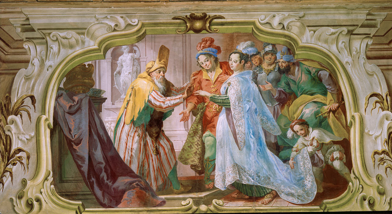 Nozze di Atalanta e Ippomene, Nozze di Atalanta e Ippomene (dipinto) di Orelli, Giuseppe Antonio - barocchetto lombardo (metà sec. XVIII)