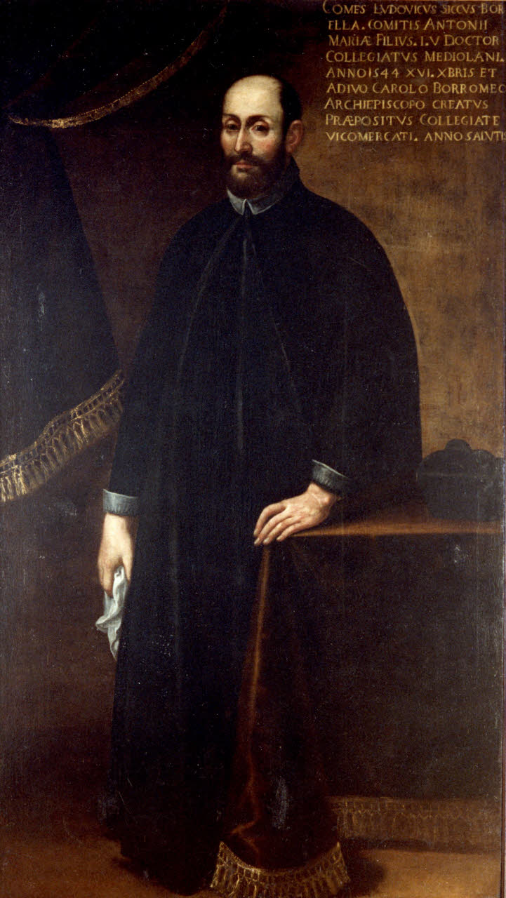 Ritratto di Ludovico Secco Borella, Ritratto d'uomo (dipinto) di Pittore lombardo (prima metà sec. XVII)
