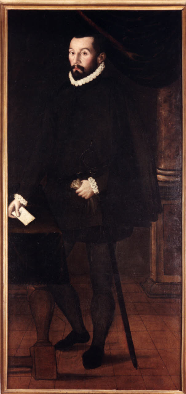 Ritratto di nobiluomo con spada, Ritratto d'uomo (dipinto) di Anonimo (sec. XVII)