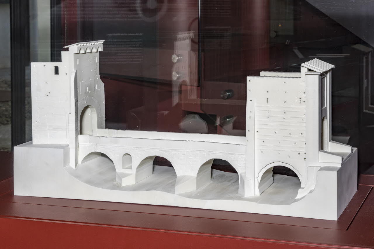 Modello del ponte di San Rocco di Vimercate, Modello del ponte di San Rocco di Vimercate (modello) di Studio Caliari; Protoservice srl (sec. XXI)
