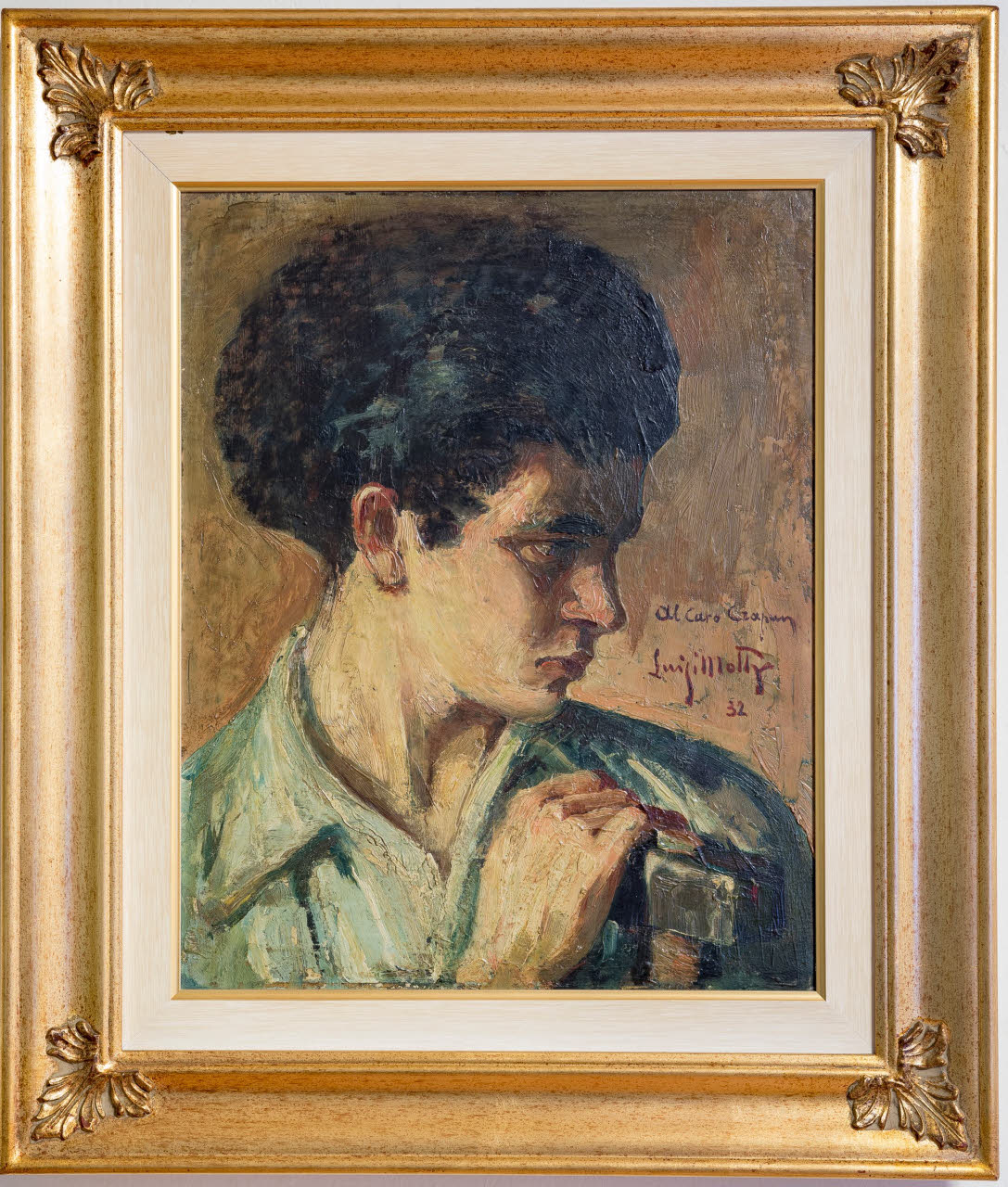 Ritratto del "Crapùn", Ritratto d'uomo (dipinto) di Motta, Luigi (prima metà sec. XX)