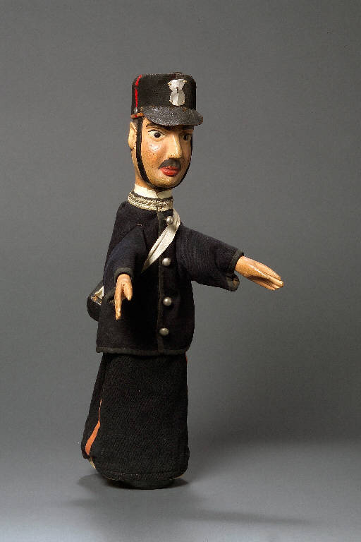 CARABINIERE (burattino) - ambito emiliano (fine sec. XIX)