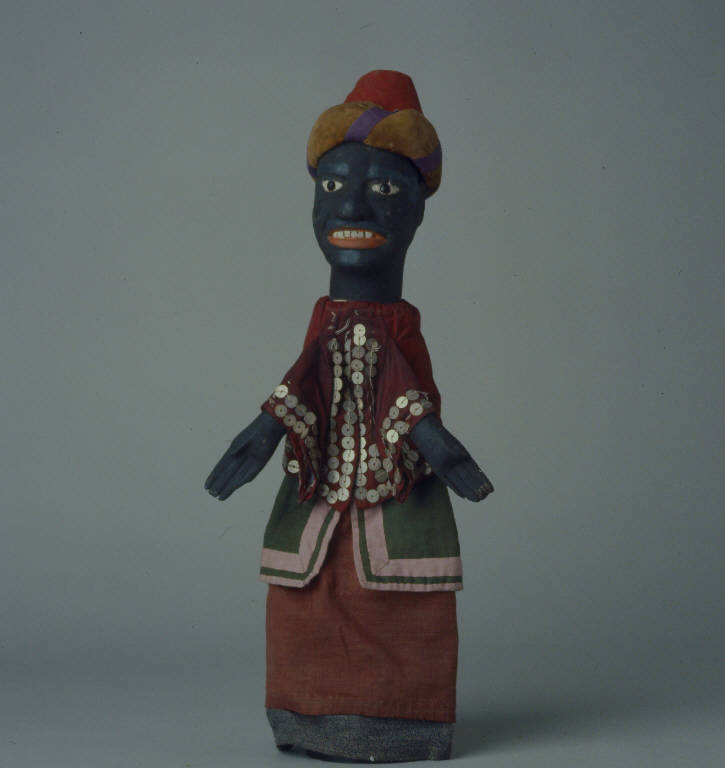 SANDRONE MORO (burattino) - ambito emiliano (fine sec. XIX)