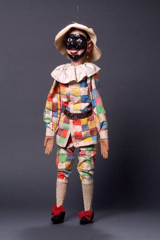 ARLECCHINO (marionetta) - ambito Italia centro-settentrionale (seconda metà sec. XIX)