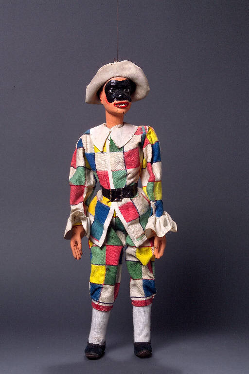 ARLECCHINO (marionetta) - ambito Italia centro-settentrionale (metà sec. XIX)