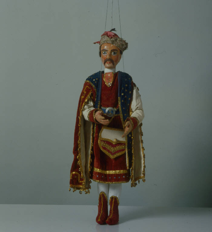 CORTIGIANO (marionetta) - ambito Italia centro-settentrionale (fine sec. XIX)