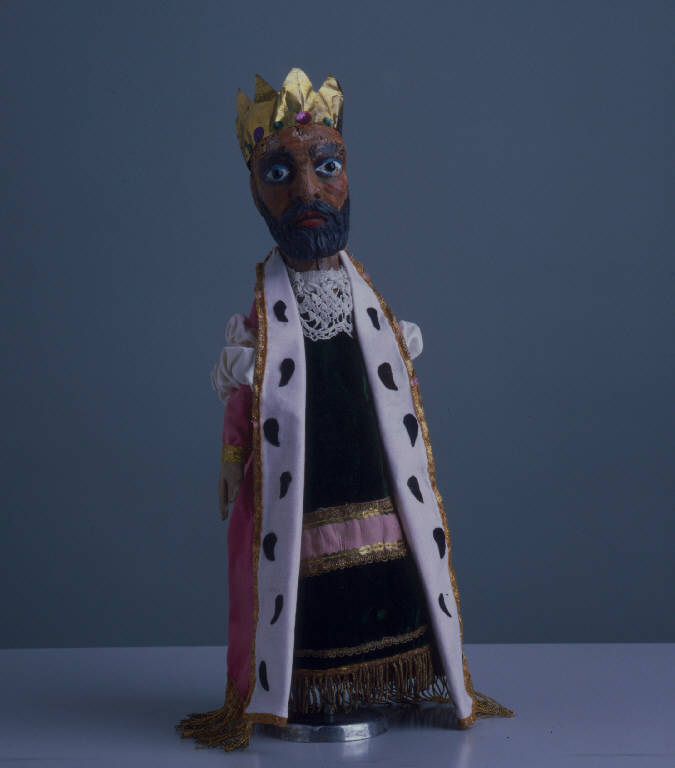 RE (burattino) - ambito emiliano (seconda metà sec. XIX)